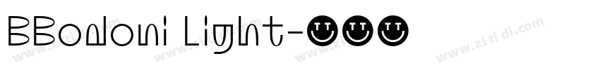 BBodoni Light字体转换